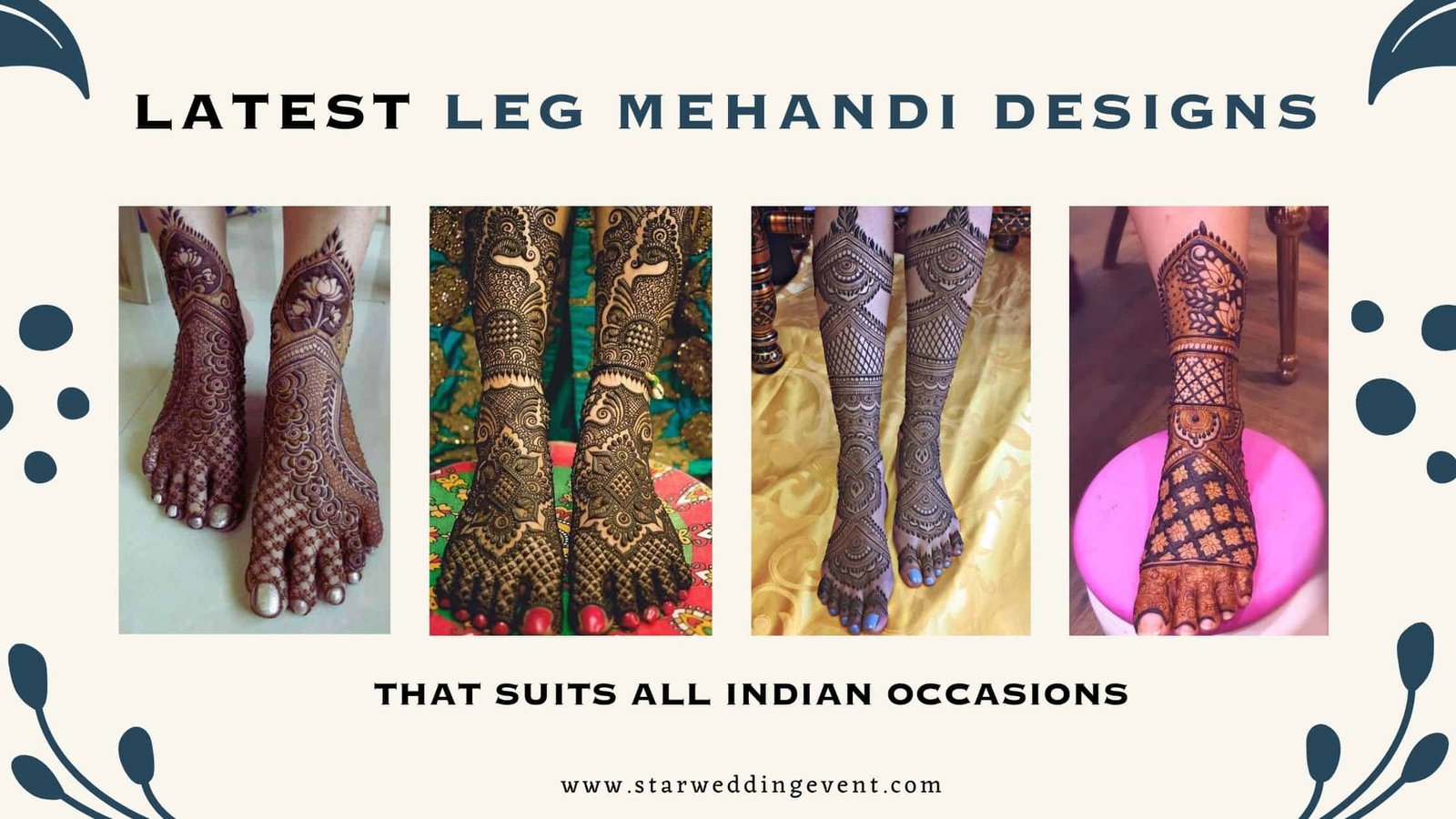 Leg Mehandi Design