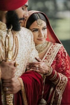 Romantic wedding couple poses
