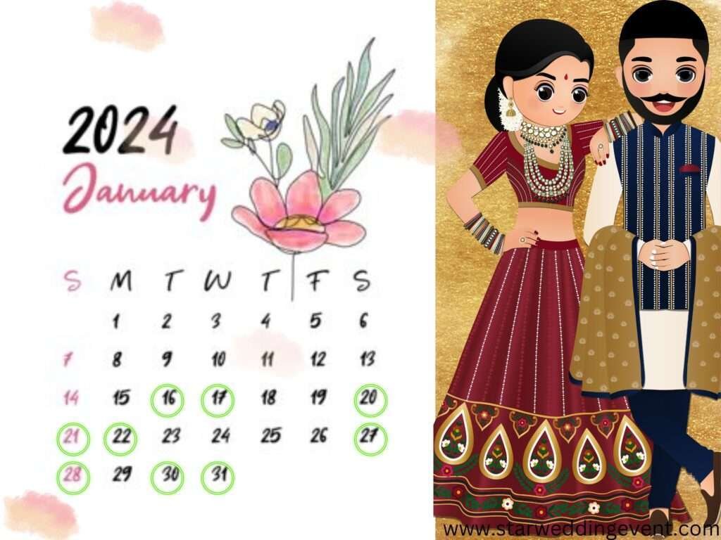 2024 Marriage dates