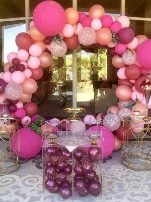 Balloon arch terrace decoration