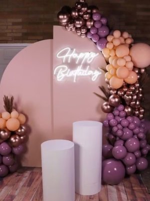 Balloon arch terrace decoration