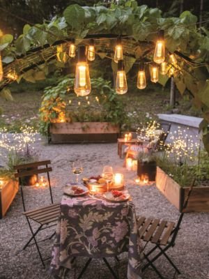 String Lights Terrace Decoration