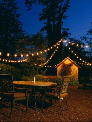 String Lights Terrace Decoration