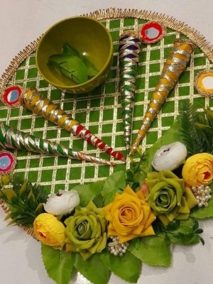 Mehndi Thali Decorations