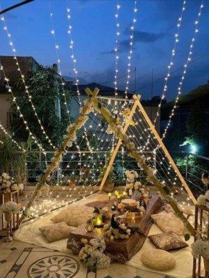 Cabana terrace decoration