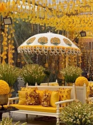 Mehndi Ceremony Stage Decorations